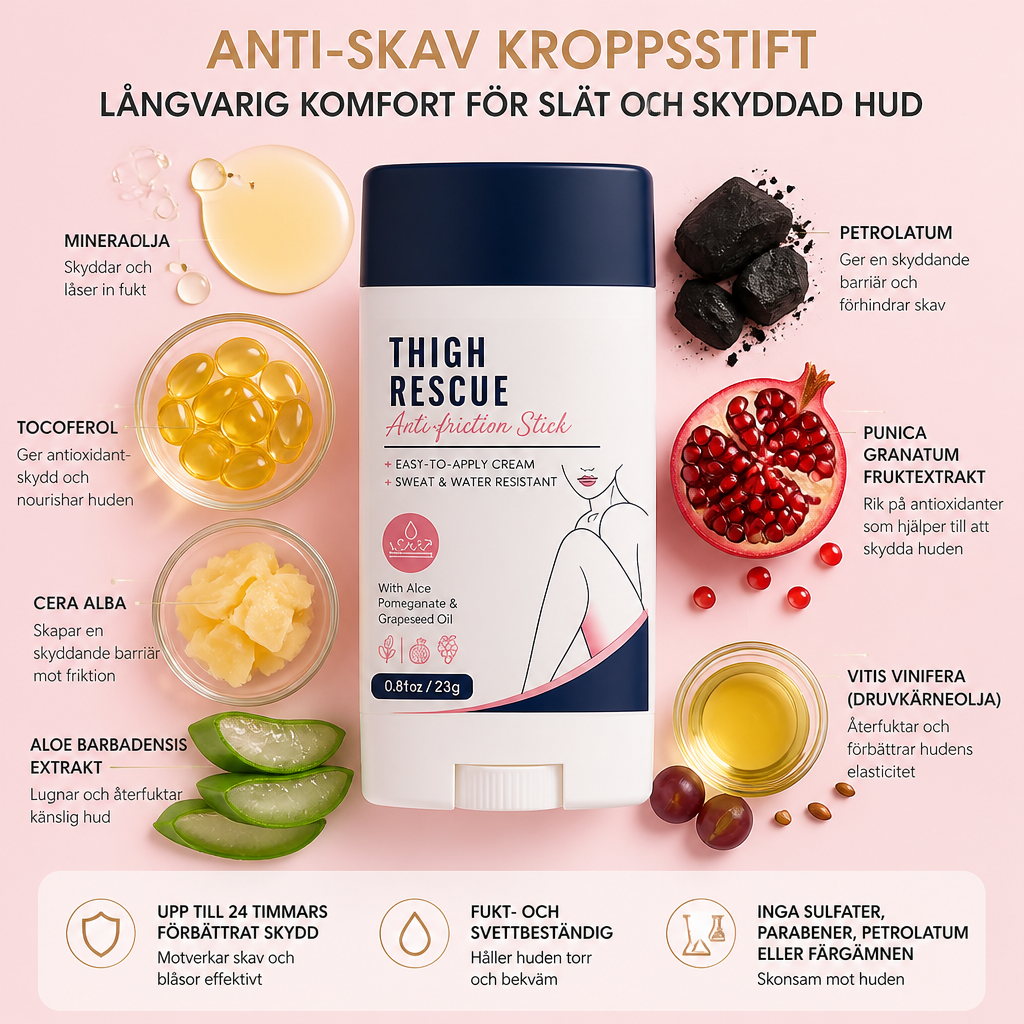 Anti-Chafe Body Stick – långvarig komfort för slät och skyddad hud