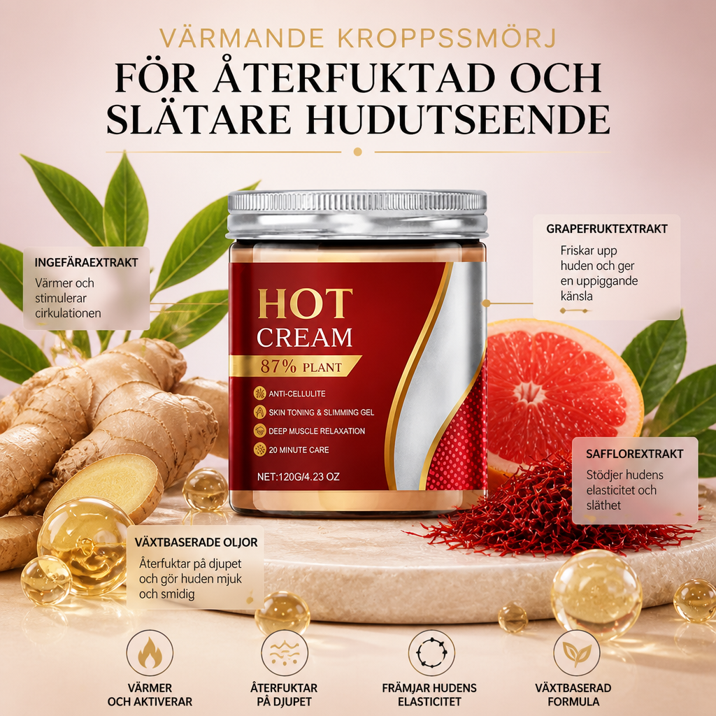 Värmande Kroppsmassagekräm För Återfuktad Och Slätare Hudutseende