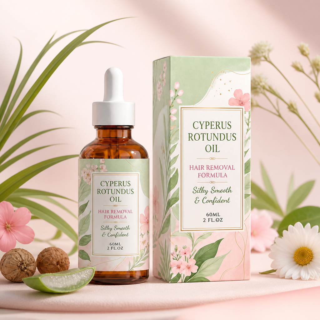 Cyperus Rotundus-olja – Lätt hudvård efter hårborttagning