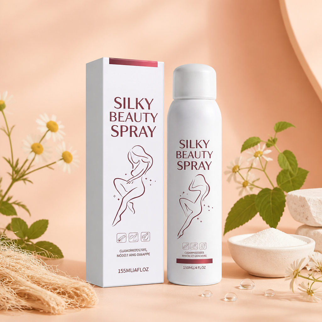 Silkeslen hårborttagningsspray för mild hudvård