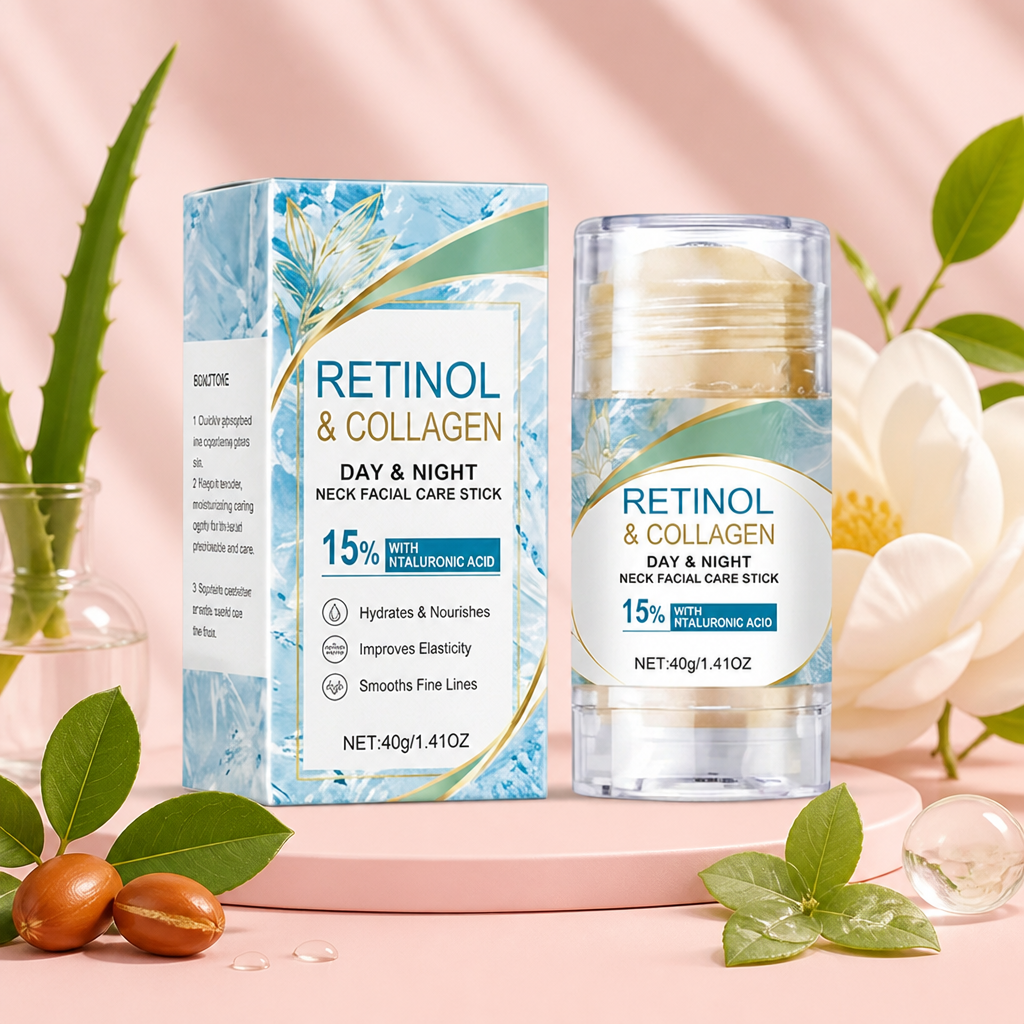 Retinol- och kollagenreparationssticka – Återfuktande vård för ett slätare hudutseende