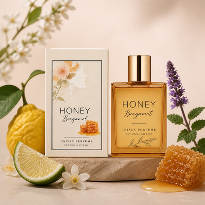 Honungs- och bergamottparfym för alla – varm citrusdoft med elegant fräschhet
