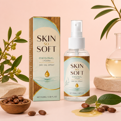 Jojoba torr oljespray för kroppen – lätt återfuktning för silkeslen hud