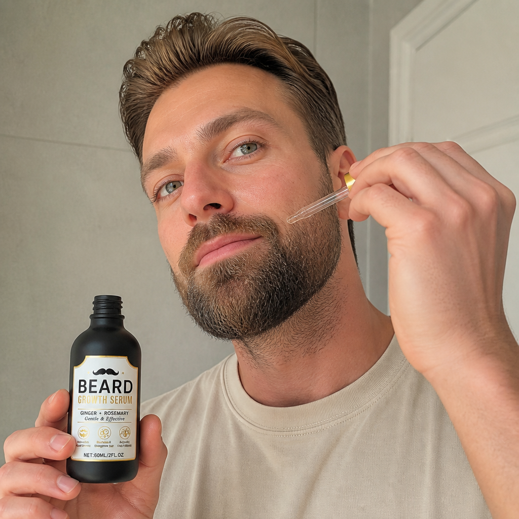 Skäggvårdserum – Närande formula för ett fylligare skäggutseende