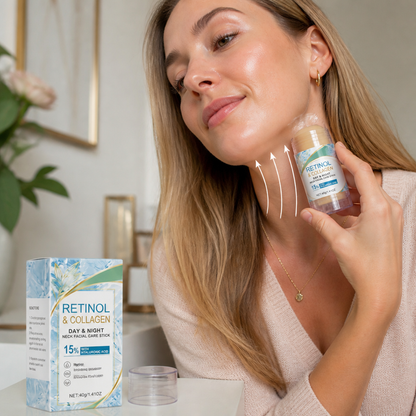 Retinol- och kollagenreparationssticka – Återfuktande vård för ett slätare hudutseende