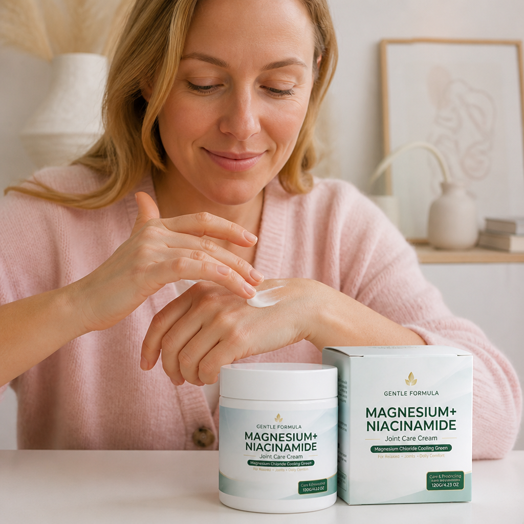 Magnesium & niacinamid kylande kräm – Daglig komfort för muskler och leder