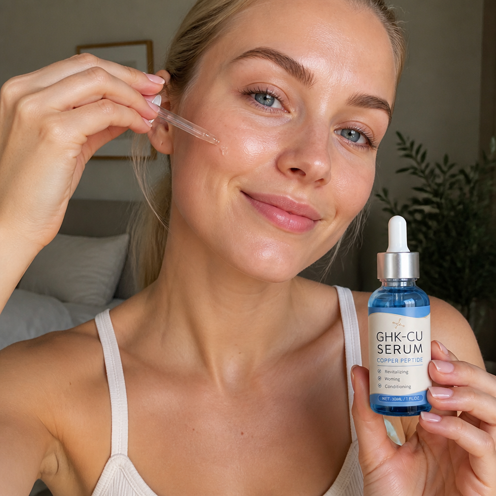 Kopparpeptid GHK-Cu – Lätt Serum För En Fastare och Slätare Hudkänsla