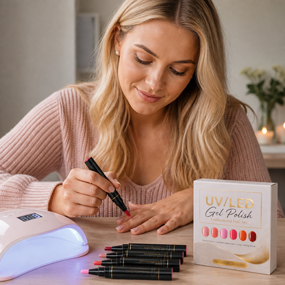 UV/LED Gelnagellacksset – Glansiga Färger För Kreativa Nagellooker