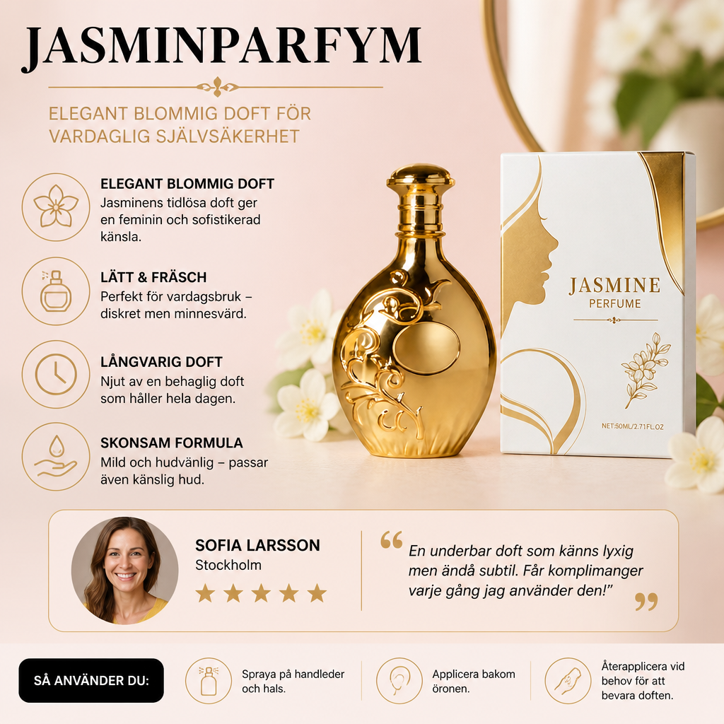 Jasminparfym – Elegant blommig doft för vardaglig självsäkerhet