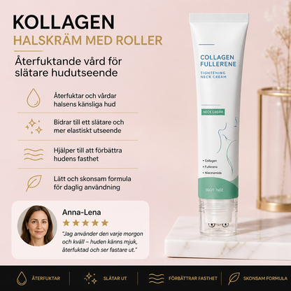 Kollagenhalskräm med roller – återfuktande vård för slätare hudutseende