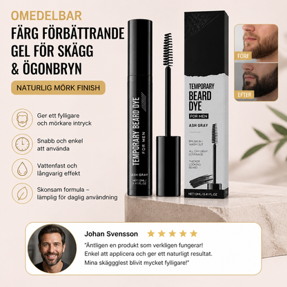 Omedelbar Färgförbättrande Gel För Skägg & Ögonbryn – Naturlig Mörk Finish