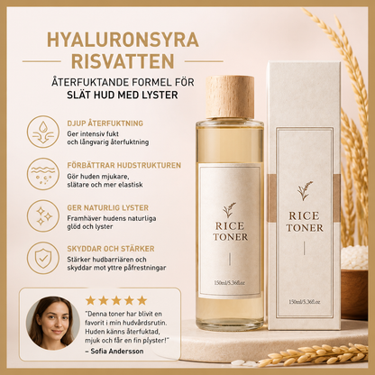 Hyaluronsyra Risvatten – Återfuktande Formel För Slät Hud Med Lyster