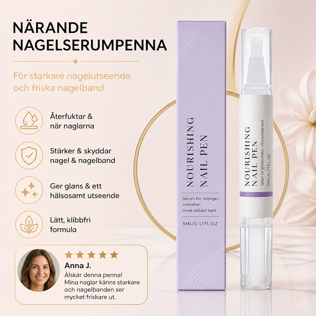 Närande Nagelserumpenna – Återfuktande Vård För Starkare Nagelutseende Och Nagelband