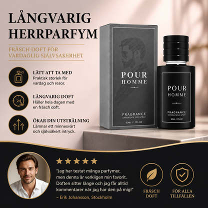 Långvarig herrparfym – fräsch doft för vardaglig självsäkerhet