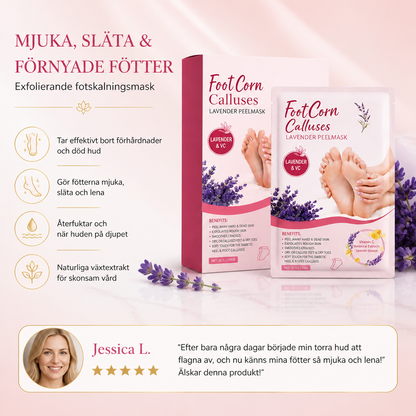 Exfolierande fotskalningsmask – mjuka, släta och förnyade fötter