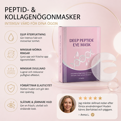 Peptid- och kollagenögonmasker – Återfuktande vård för en slät och fräsch look