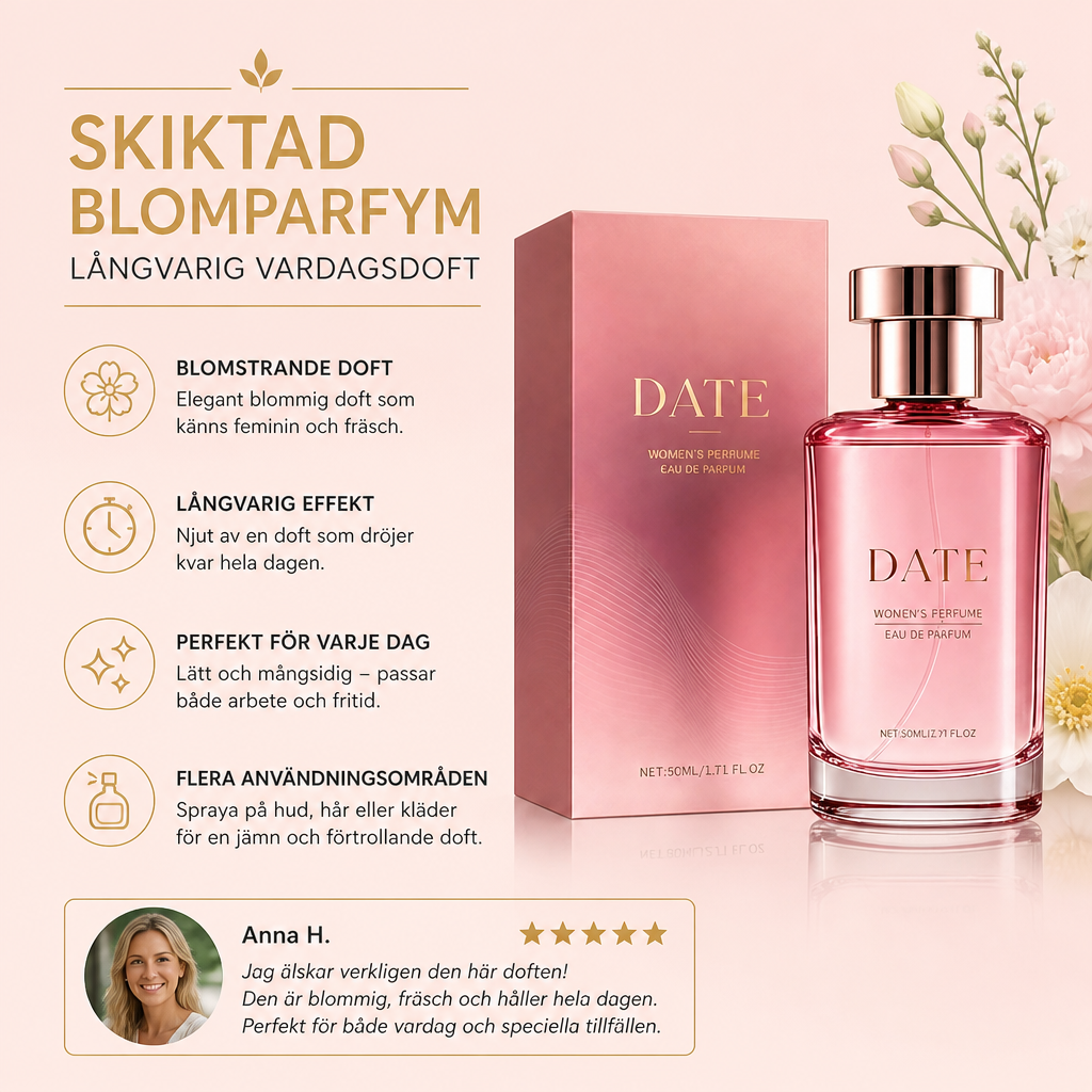 Skiktad blomparfym – långvarig vardagsdoft