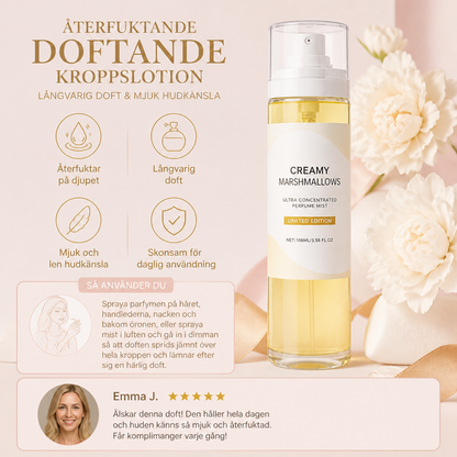 Återfuktande doftande kroppslotion – långvarig doft och mjuk hudkänsla