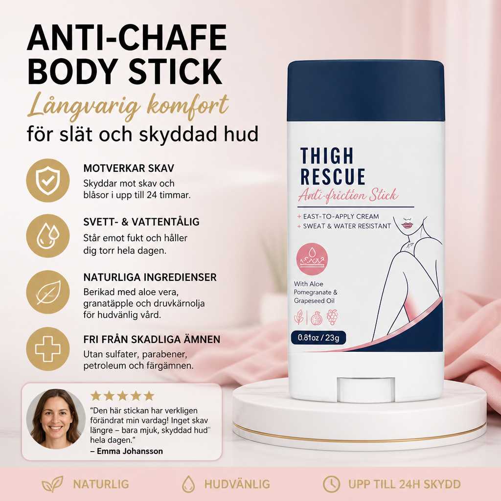 Anti-Chafe Body Stick – långvarig komfort för slät och skyddad hud