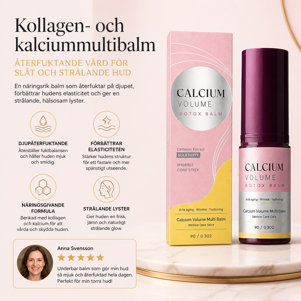 Kollagen- och kalciummultibalm – återfuktande vård för slät och strålande hud