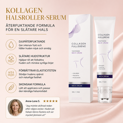 Kollagenhalsroller-serum – Återfuktande formula för en slätare hals