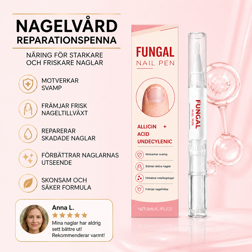 Nagelvårdsreparationspenna – närande formula för friskare naglar