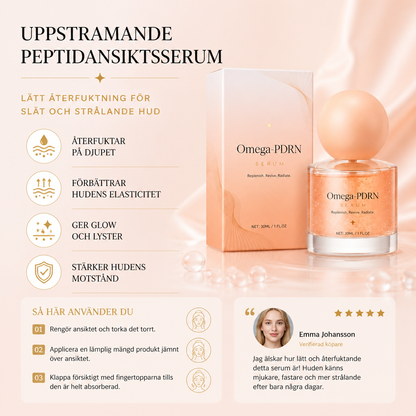 Uppstramande Peptidansiktsserum – Lätt Återfuktning För Slät och Strålande Hud