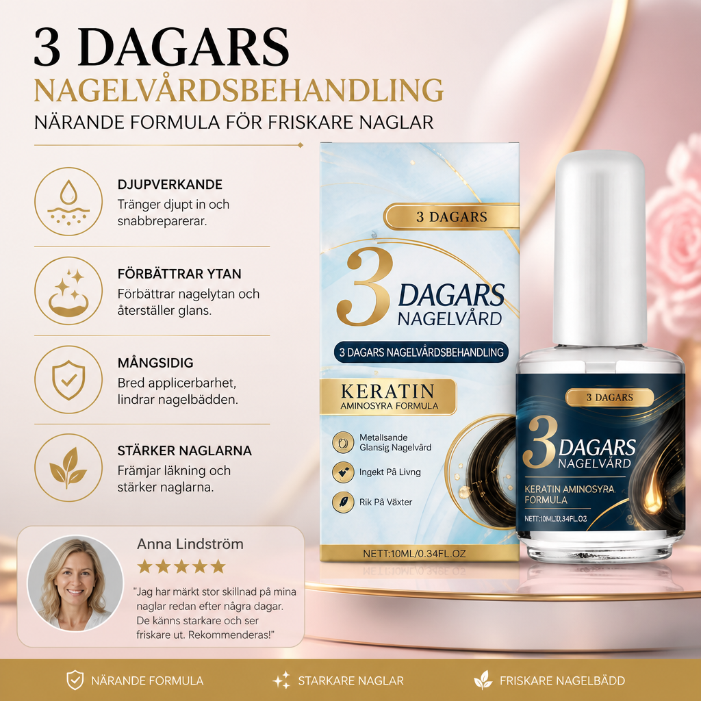 3 dagars nagelvårdsbehandling – Närande formula för friskare naglar