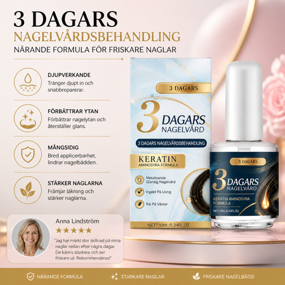 3 dagars nagelvårdsbehandling – Närande formula för friskare naglar