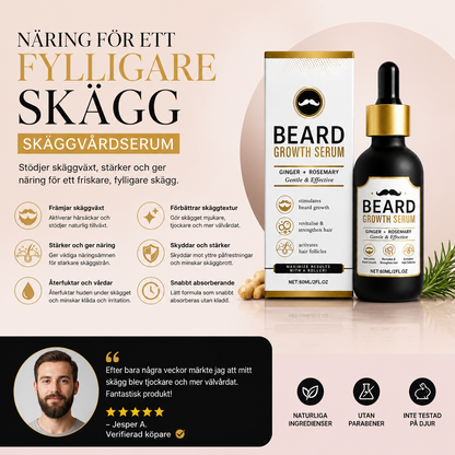 Skäggvårdserum – Närande formula för ett fylligare skäggutseende