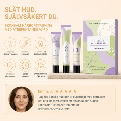 Återfuktande hårborttagningskrämset – Slät hudvård med lugnande formula