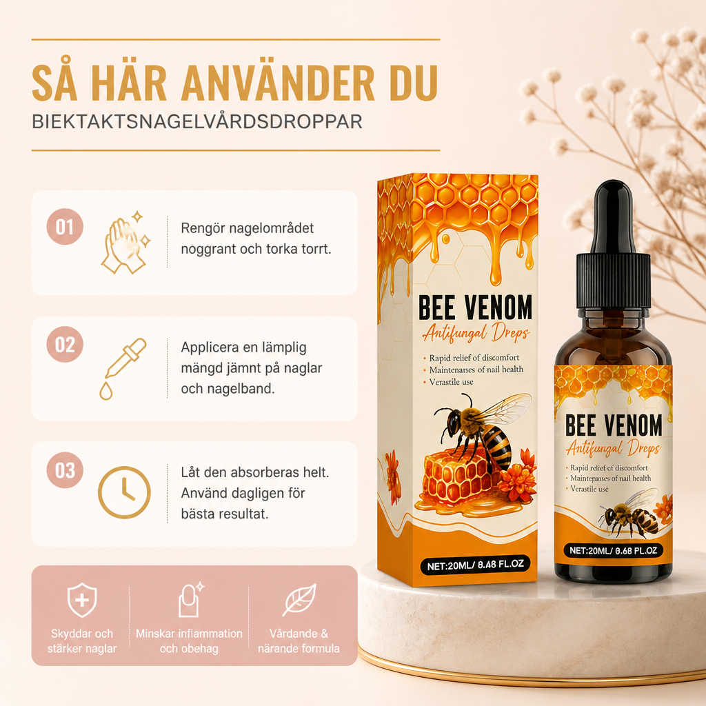 Biextaktsnagelvårdsdroppar – närande formula för friska naglar