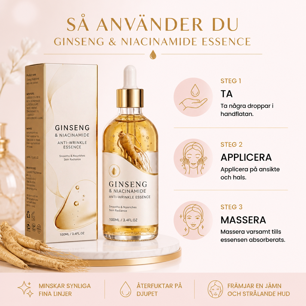 Ginseng & Niacinamidessens – Närande Formel För Slät Hud Med Lyster
