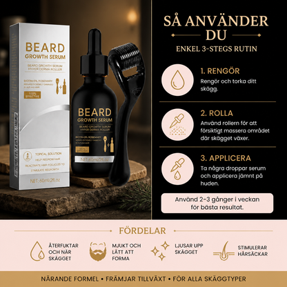 Närande skäggolja-kit – Mjukgör och definierar ansiktsbehåring