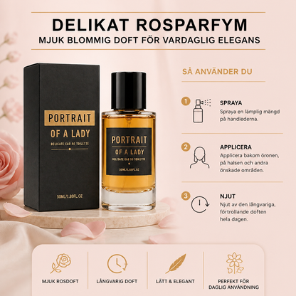 Delikat rosparfym – mjuk blommig doft för vardaglig elegans