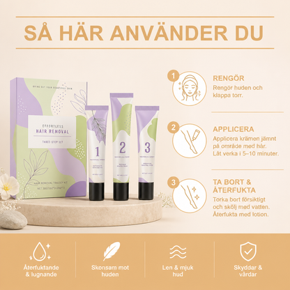 Återfuktande hårborttagningskrämset – Slät hudvård med lugnande formula