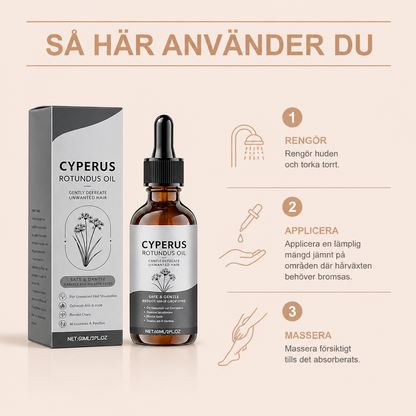 Cyperus Rotundus-olja för slät hud efter hårborttagning
