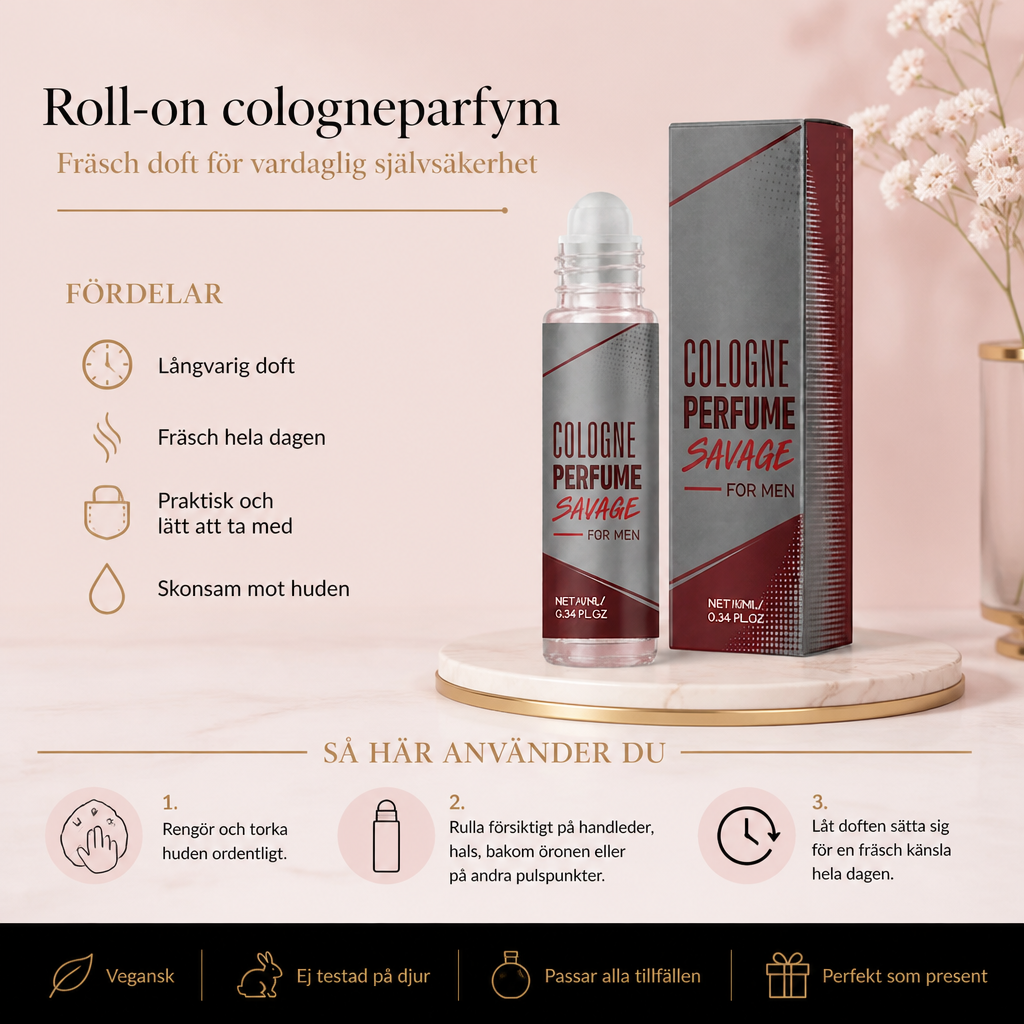 Roll-on cologneparfym – fräsch doft för vardaglig självsäkerhet