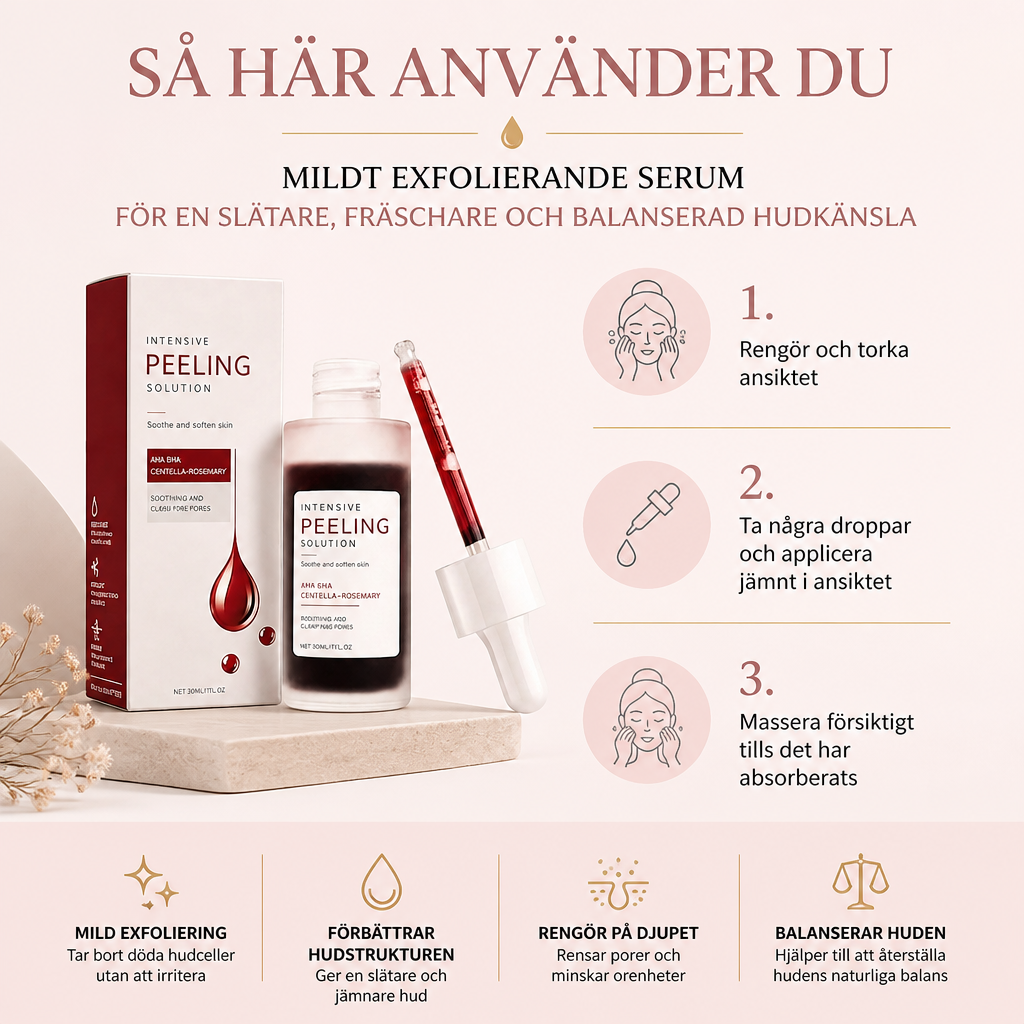 Mildt Exfolierande Serum – För En Slätare, Fräschare och Balanserad Hudkänsla