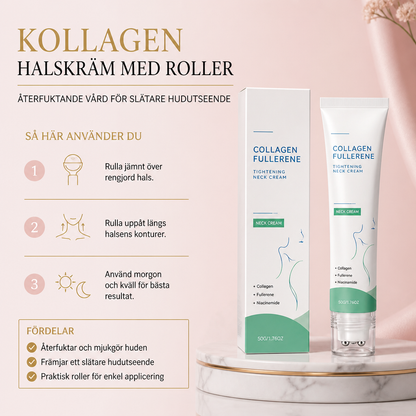 Kollagenhalskräm med roller – återfuktande vård för slätare hudutseende