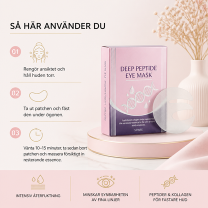 Peptid- och kollagenögonmasker – Återfuktande vård för en slät och fräsch look