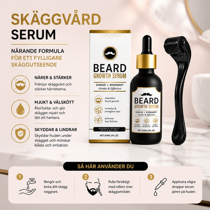 Skäggvårdserum – Närande formula för ett fylligare skäggutseende
