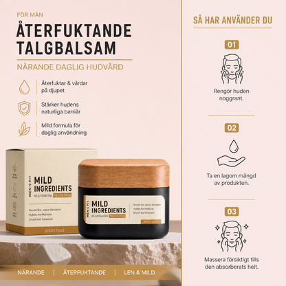 Återfuktande talgbalsam för män – Närande daglig hudvård