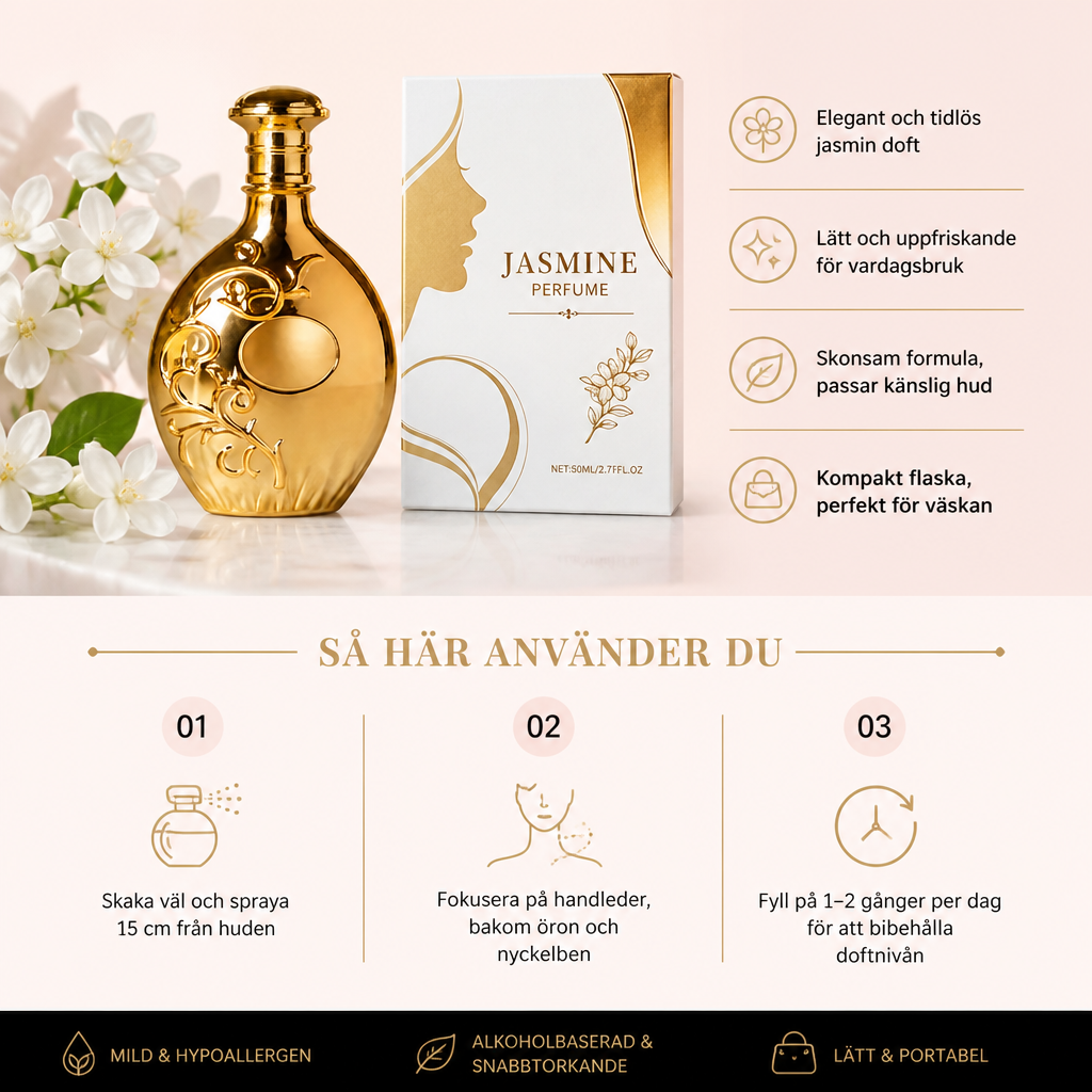 Jasminparfym – Elegant blommig doft för vardaglig självsäkerhet