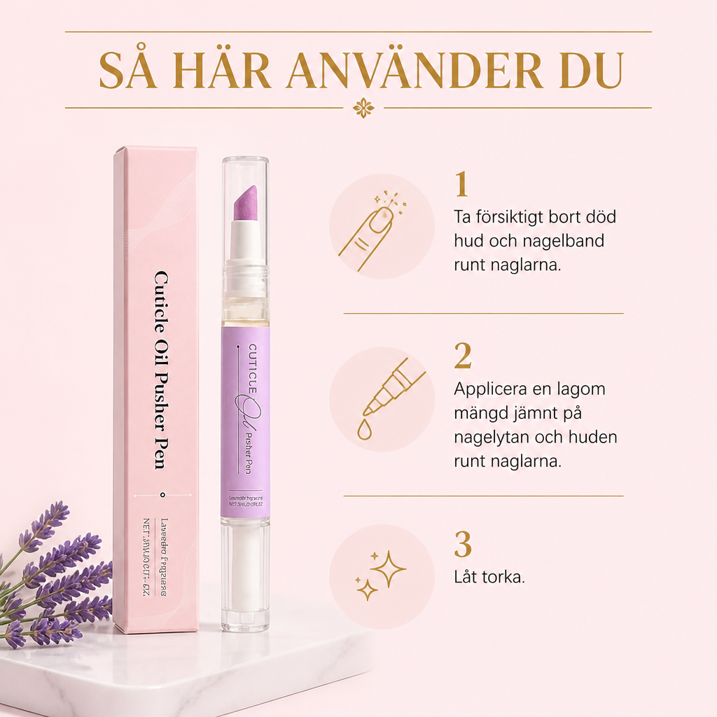 Återfuktande nagelvård – Närande formula för mjuka nagelband och släta naglar
