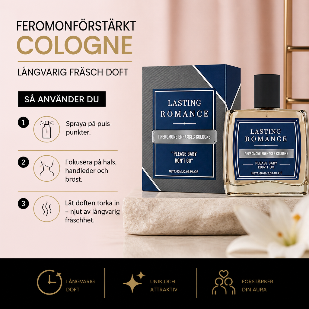 Feromonförstärkt cologne – långvarig fräsch doft