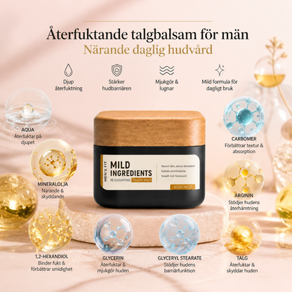 Återfuktande talgbalsam för män – Närande daglig hudvård