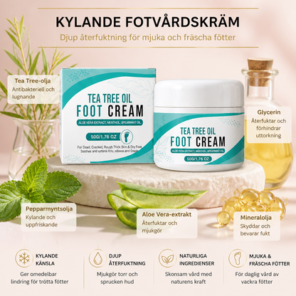 Kylande fotvårdskräm – Djup återfuktning för mjuka och fräscha fötter