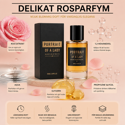Delikat rosparfym – mjuk blommig doft för vardaglig elegans