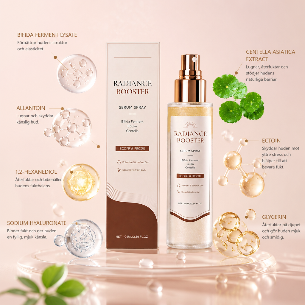 Strålande Boosterserum Spray – Återfuktar För Fräsch Hud Med Lyster